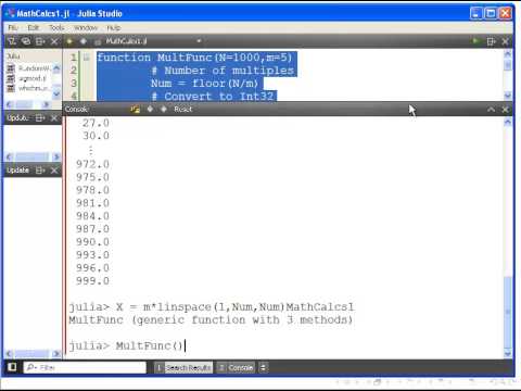 Julia Programming : Mathematical Computing Exercises 1 and 2 - YouTube