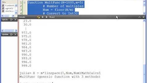 Julia Programming : Mathematical Computing Exercises 1 and 2