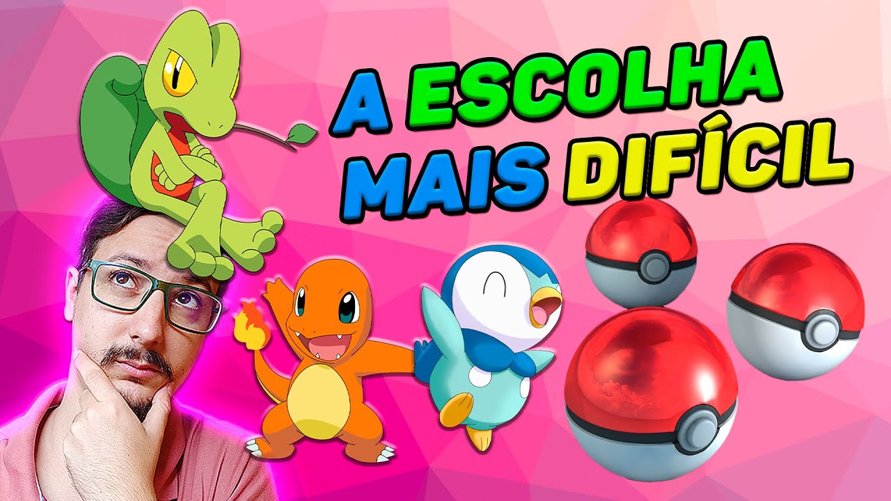 Minhas escolhas dos Pokémons iniciais das 9 primeiras gerações. E o  template vazio para quem quise