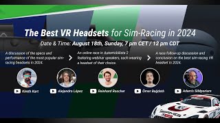 Webinar - The Best VR Headset for Sim-Racing in 2024
