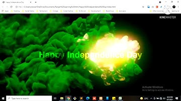 Happy Independence Day Animation using HTML and CSS | Independence Day special video