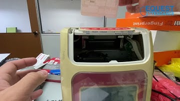 Punch Card Machine Printing Position Setting Up Down Adjustment For Biosystem BX2000 Posisi Adjust