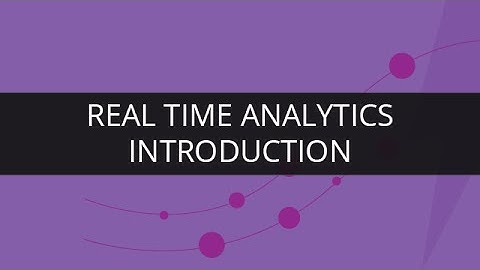 Understanding Real-time Analytics | Edureka