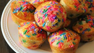 Easy Birthday Cake Muffins