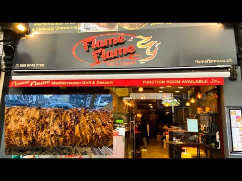 مطعم عربي في لندن يقدم شاورما لحم ودجاج على الفحم  
