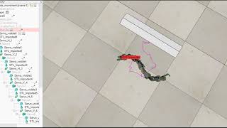 Snake Robot Rotation Motion V-REP ROS