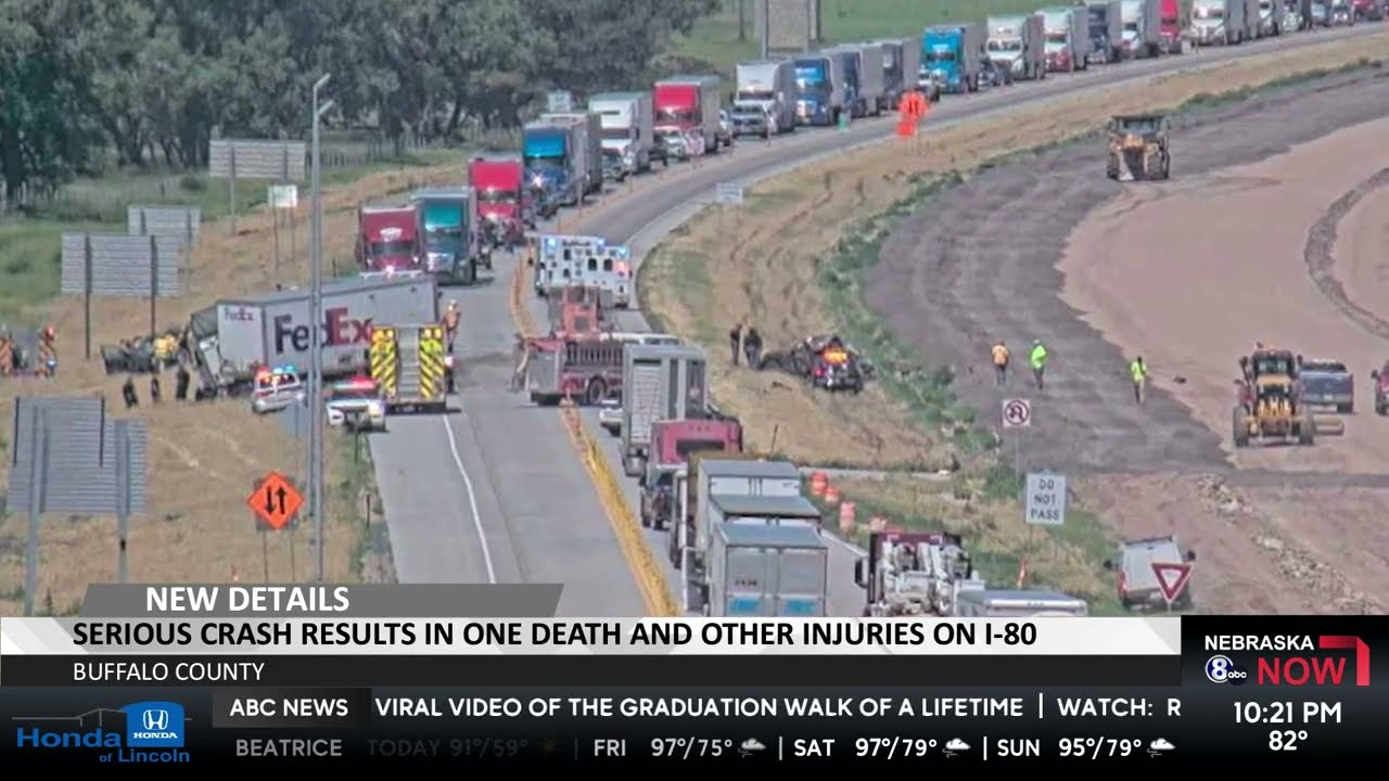 One killed, three injured in crash on Interstate 80 in central Nebraska ...
