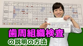 【説明方法について 歯周組織検査の説明の方法】今更聞けない歯科知識 新人歯科衛生士さんのためのお悩み相談室/森田久美子先生