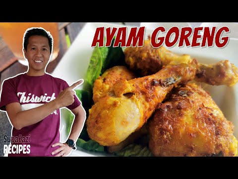 Indonesian Air Fried chicken recipe | Ayam Goreng | Gourmia Air Fryer recipes