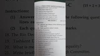 toss #open inter political science model imp questions 2024-2025#