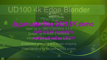 Japan InterBee2021 8k/2k demo with GeoBox UD100 UHD edge blending processor