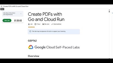Create PDFs with Go and Cloud Run || GSP762 || Quick Guide || #qwiklabs #arcade