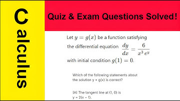 [ University Calculus / AP exam /IB exam ] Solving Separable Differential Equations: y = g(x) (Quiz-