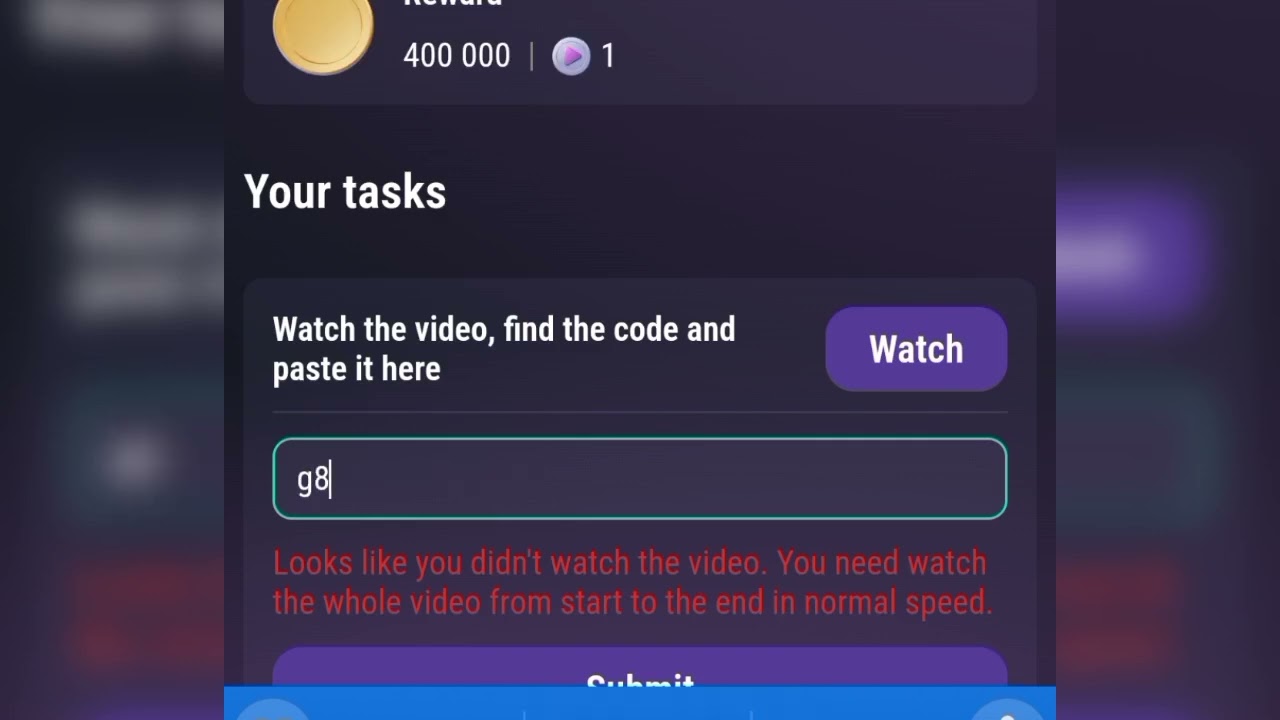 game play testing tap swap code