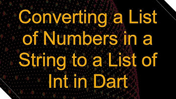 Converting a List of Numbers in a String to a List of Int in Dart