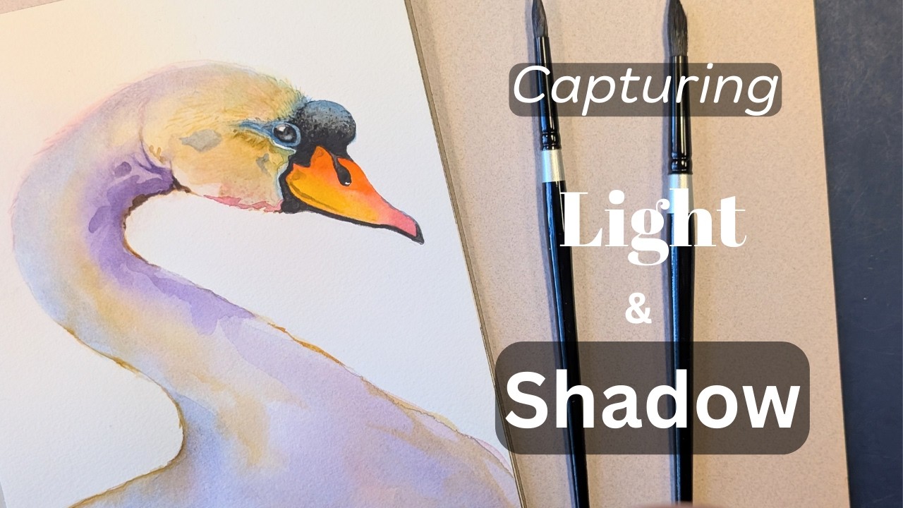 Painting a Swan in Watercolor - Step by Step Tutorial