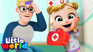 Doctor Checkup (Boo Boo Dress Up) | Little World Kids Songs \& Nursery Rhymes