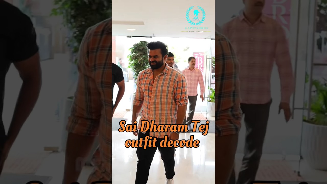Sai Dharam Tej recent outfit decode in bro movie success meet 