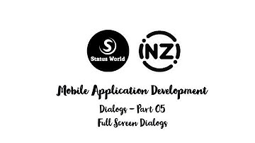 Creating Dialogs Part 05 | Full Screen Dialogs Using Fragment | Android | Java | Inzi Programmer