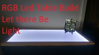 RGB Led Lightbox Table Build