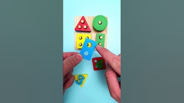 Smart Sorting Fun! 🔢🎨 Shapes & Numbers for Kids #learning #shorts