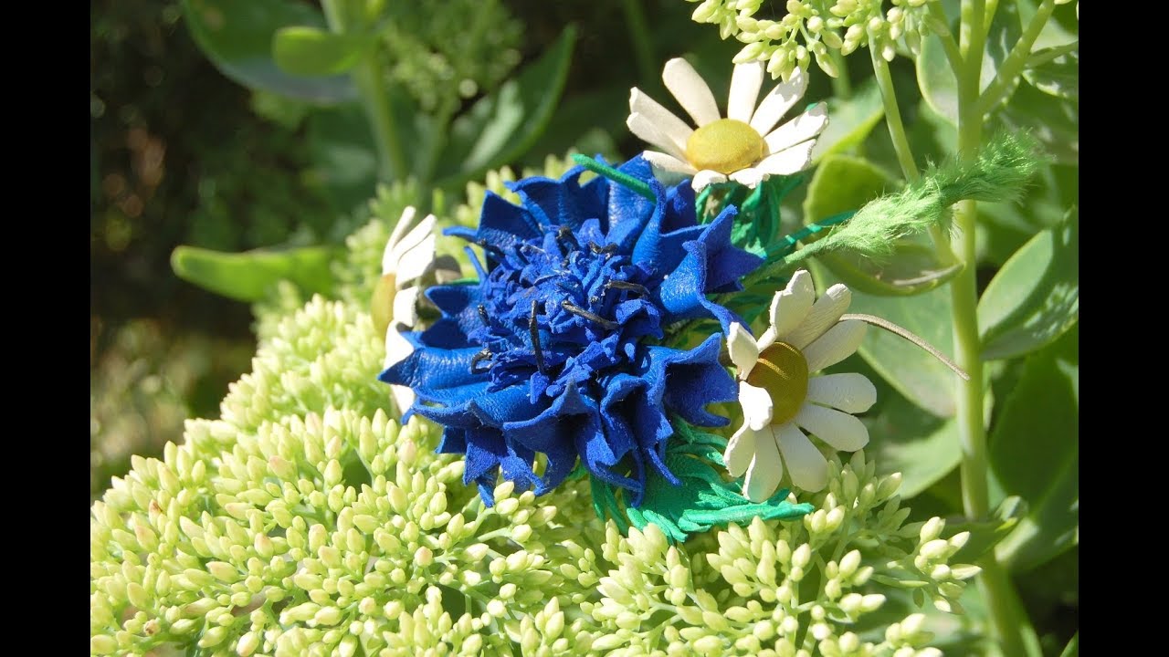 Арт-ботаника: василек из кожи