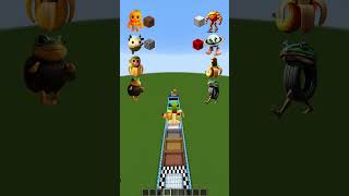 Los Brainrot Baby VS Italian Brainrot Mobs! Who Jumps Further? 8 #minecraft #minecraftshorts #shorts
