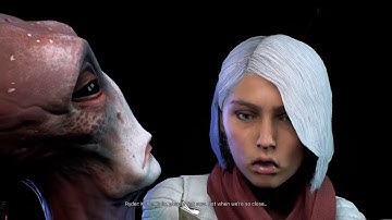 Watching movie with Tempest crew (Sara Ryder invisible glitch) - Mass Effect: Andromeda