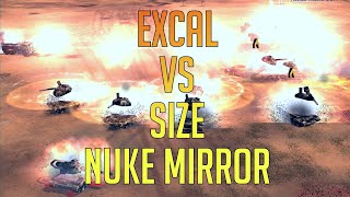 ExCaL vs SiZe | Epic Nuke Mirror on Desolated District | Generals Zero Hour