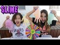 DESAFIO DA ROLETA MISTERIOSA DE SLIME!!! (Mystery Wheel of Slime Challenge!)