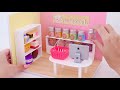 Diy miniature cardboard slime  squishy shop  real mini craft room