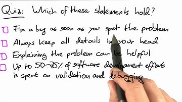 Lesson 1 Review - Software Debugging
