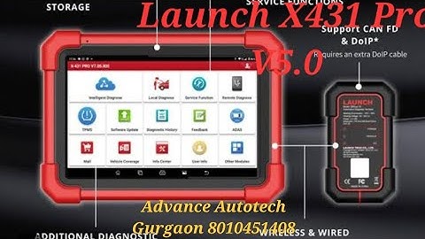 Launch X431 V5 Scanning in Bolero Pickup Ecm On table