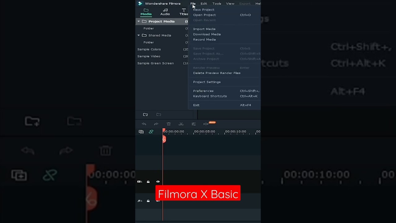 Filmora X Basic Layout Tutorial for beginners