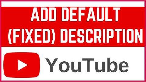 How to Add Default Description for YouTube Videos Automatically | YouTube Studio Guide 2025