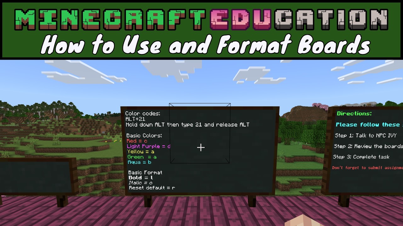 Minecraft Education: How to Use, Copy/Paste Text, and Format ...