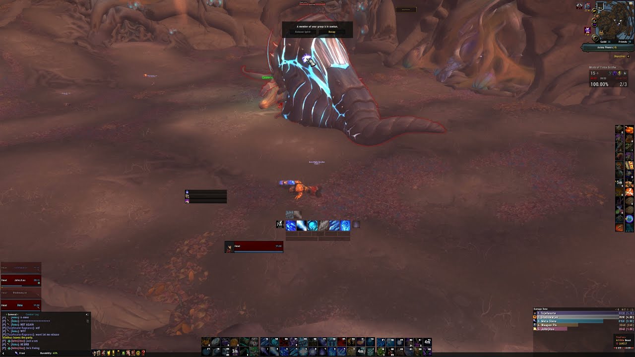 Shadowlands STILL BUGGED