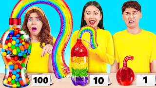 100 Layers of Food Challenge 🌈 Amazing Jelly Bottle Hacks and Rainbow Receipts by 123 GO! by 123 GO! CHALLENGE 208,454 views 2 weeks ago 55 minutes