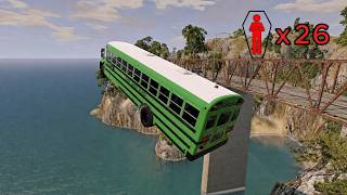 Realistic High-Speed Car Crashes in BeamNG.drive #77 | Who Survives ? screenshot 1