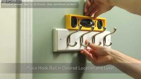 How To Install A Hook Rail For Coats & Hats