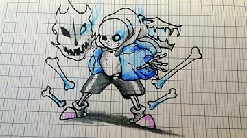 How to draw Sans, Undertale, Cách vẽ Sans đơn giản