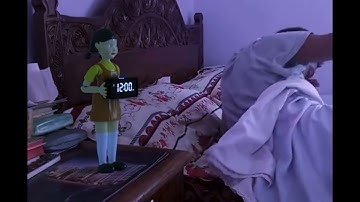 New Squid Game Alarm Clock To Wake You Up, Red Light Green Light Doll Clock Funny Doll 🤣😂🤣