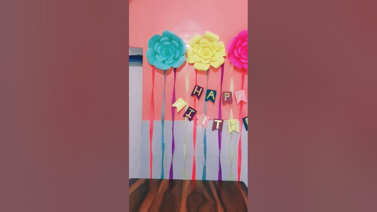 DIY Birthday decorations with paper