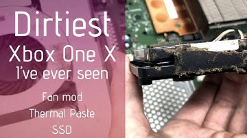 The dirtiest Xbox one X I’ve ever seen. Fan accelerator mod, replace thermal paste, ssd upgrade