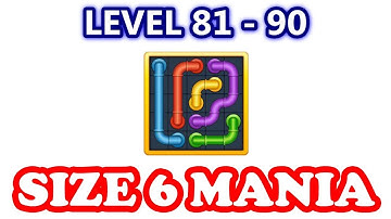 Line Puzzle: Pipe Art - Size 6 Mania Pack Level 81 - 90 - Walkthrough