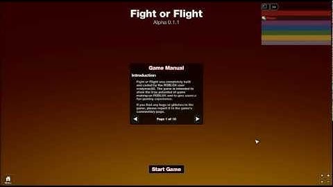 Fight or Flight: Intro GUI Update