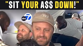 Black Man Saves A Full Plane From Drunk White Man Yelling Slurs & Threatening Staff & Pengers
