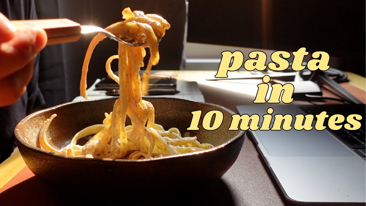 3 easy pasta recipes truffle cream, aglio olio with pork belly