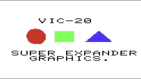 Programming Graphics on the Commodore VIC-20 With the Super Expander