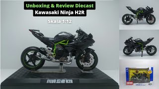 Unboxing & Review Diecast Kawasaki Ninja H2R 1:12 Scale by MSZ Caipo